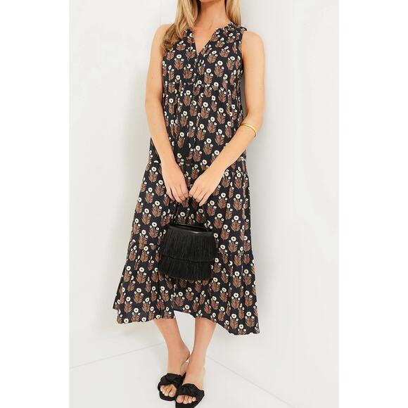 Tuckernuck Dress Small Nightly Daisy Salty Paloma Caftan Small Floral Midi - Picture 1 of 6